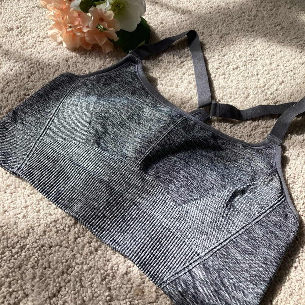 all in motion Gray Heather Seamless Sports Bralette